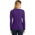 thumbnail image 3 of Port & Company ®  Ladies Long Sleeve Fan Favorite V-Neck Tee. Lpc450vls 4Xl Team Purple, 3 of 4