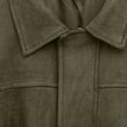 thumbnail image 6 of Womens Oversized Collared Zip Up Jacket Suede Effect Coat Stylish Comfortable Outerwear, 6 of 7