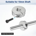 thumbnail image 4 of Uxcell 2-Pack Single Split Shaft Collar 10mm Bore 30mm OD, 10mm Thickness Aluminum Clamp-On Shaft Collars [Silver], 4 of 6