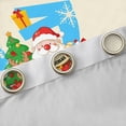 thumbnail image 4 of Manfei Initial Letter G Black Out Curtains,Cartoon Santa Claus Curtains Pack of 2 (42x63 Each),Merry Xmas Bedroom Curtains For Girl Kids,Breathable Bedroom Decoration, 4 of 6