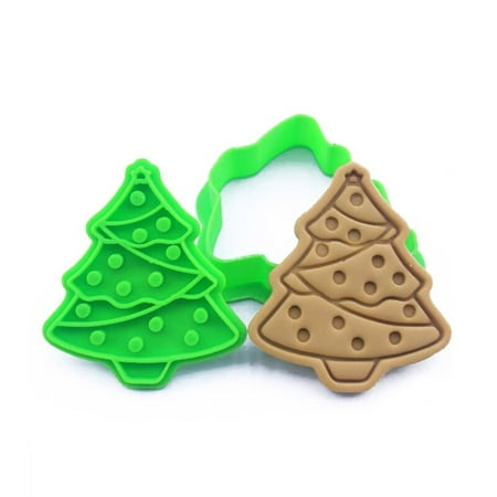 

Christmas Santa Claus Shape 3D Pressable Stamped Embossed Biscuit Cookie Cutters Mold Kitchen Bakewa