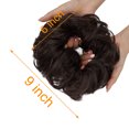 thumbnail image 3 of Pony Tail Hair Extension Bun Big Wave Curls Hairpiece Wrap Chignon Scrunchie Synthetic Hair for Women, 3 of 8
