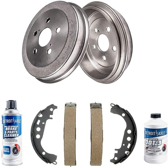 Detroit Axle - Rear Brake Drums Brake Shoes Replacement for 2000-2005 Toyota Celica
