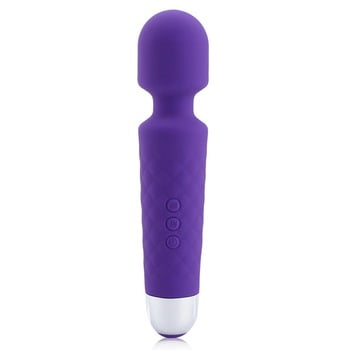 LOSSTA Baguette magique WY0086 corps personnel Baguette poche Massager, Vibrator Wireless Magic Wand électrique puissant massage étanche -20 Fonction (violet)