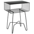 thumbnail image 7 of mDesign Steel Side/End Table Nightstand with Storage Shelf Basket - Black, 7 of 7