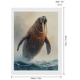 thumbnail image 2 of Diamond Art Kits for Adults, Majestic Walrus Leaping Ocean Waves 5D Diamond Painting Kits for Adults Beginners, DIY Full Drill Diamond Painting, Gem Art and Crafts 12x16, 2 of 7