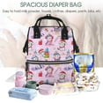 thumbnail image 5 of Daiia Christmas Unicorns Large Capacity Baby Bag Waterproof Stylish Diaper Bag Mummy Backpack Adjustable Straps Diaper BagBaby Essentials Bag, 5 of 6