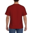 thumbnail image 2 of Naloa Maroon Men's T-Shirt Sport T-shirt Men's Basic Tee Casual Men's Shirt, Round Neck, Short Sleeves - XX-Large, 2 of 5