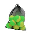 thumbnail image 4 of 12 pelotas de tenis de entrenamiento portátiles de 6,35 cm de diámetro para mascotas y perros. Verde Amarillo, 4 of 9