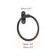 thumbnail image 2 of Toallero Anillo Pared Montado Aluminio Mano Toallero Soporte para Baño Inodoro Cocina Almacenamiento, 3,18 x 0,7 x 2,67 Pulgadas, Negro Unique Bargains anillos de toalla, 2 of 7