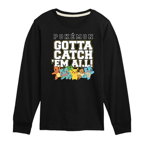 Pokémon - Gotta Catch 'Em All - Youth Long Sleeve Graphic T-Shirt