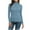 A-Blue, variant on LEBONYARD Women's Trendy Turtleneck Chic Groove Ribbed Striped Solid Colored Long Sleeve Pullover Casual Ladies Loose Warm Fitting Fall Winter Tops