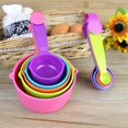 thumbnail image 5 of Graduated Color Thickened Measuring Spoon Measuring Cup Set, Kitchen Baking And Cooking Tools (10 Piece Set, Color Random), 5 of 5