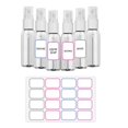thumbnail image 1 of 6x 50ml de tamaño Viaje Vacío con 16 piezas Etiquetas Contenedor para aceites shamjiam  botellas de spray de viaje, 1 of 8