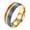 Gold, variant on Rainbow Rings for Women Men Pride Stainless Steel Silver Black Gold Plated 8mm LGBTQ Unique Couple Band Personalized Gifts Jewelry Gold 7