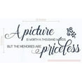 thumbnail image 2 of Picture is Worth Thousand Words, Memories Priceless Wall Decals Vinyl Lettering Stickers Quote, 23 X 10, Deep Blue, 2 of 8