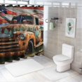 thumbnail image 7 of Orinice American Flag Bathroom Decor Set Colorful Luxurious Graphic Print Polyester Fabric Fashion Shower Curtain Set with Hooks Home Bathtubs Decoration 69x72, 7 of 7