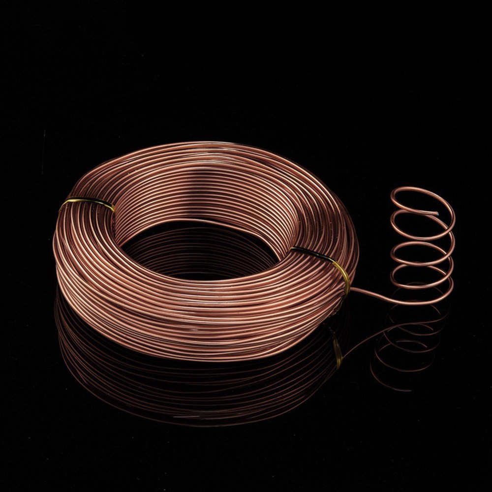 Anodized Aluminum Wire Bendable Metal Craft Wire Flexible Craft Wire for Beading Jewelry Craft Making Saddle Brown 12 Gauge 2.0mm