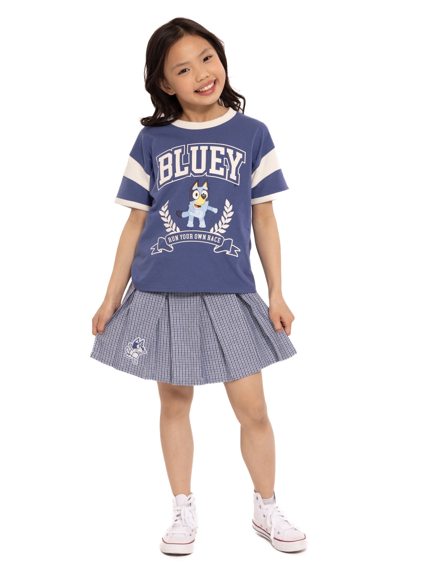 Bluey Girl's Short Sleeve Graphic T-Shirt, Sizes 4-16
