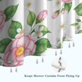 thumbnail image 6 of Pioneer Flower Floral Print Pattern Shower Curtain 84"x72", Bathroom Decorative Shower Curtain Set with 12 Hooks, Waterproof Washable, 6 of 6