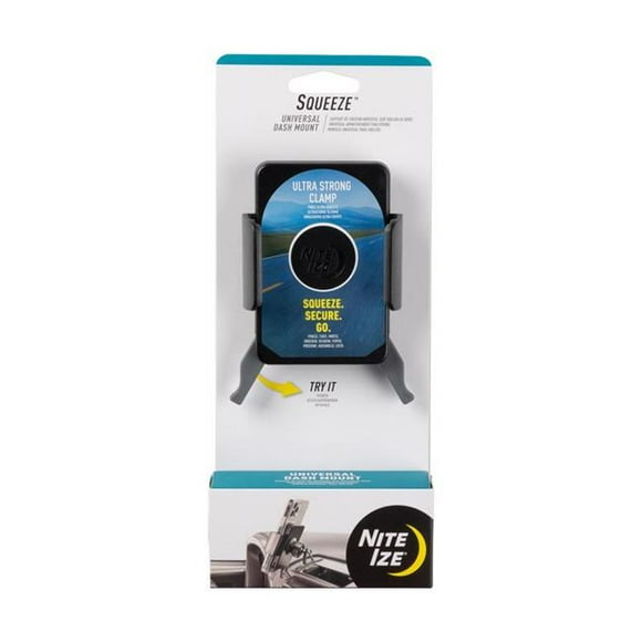 Nite Ize 3010753 Squeeze Ultra Strong SqueezeDash & Window Clamp Mount for Universal&#44; Black