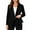 Black, variant on Womens Open Front Blazer Long Sleeve Lapel Collar Work Office Business Casual Suit Jacket for Professional Attire Light Brown XL