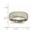 thumbnail image 6 of Chisel Titanium Brushed and Polished Textured 8mm Band, 6 of 6