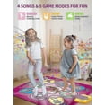 thumbnail image 3 of Dance Mat Gift For 3-12 Year Old Girls Boys Electronic Dance Pad Game Toy For Kids Age 4 5 6 7 8 9 10+, Create Songs, Built-in Music, 5 Game Modes, Ch, 3 of 5