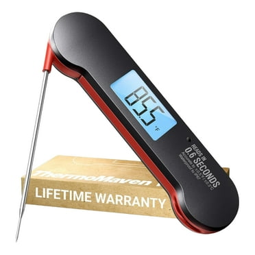 ThermoMaven 0.6S Instant Read Meat Thermometer, Professional Digital Food Cooking Thermometer with High Accuracy(±0.5°F), Backlit, Waterproof for Candy, Grill, BBQ, Oven, Kitchen
