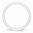 thumbnail image 2 of White Ceramic Ring Band Wedding Standard Domed 8mm Polished, 2 of 6