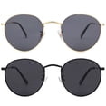 thumbnail image 1 of Gafas de Sol Pro Acme Pequeñas Redondas de Metal Polarizadas para Mujer, 1 of 8