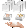 thumbnail image 1 of Acrylic Base 8PCS Acrylic Blocks for Display 2x2x1 Inch Square Riser Display Stands Trophy for Trophy Jewelry, 1 of 6