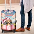 thumbnail image 4 of My Dog Is My Valentine Cute Dachshund in Gift Box Travel Luggage Cover Wiener Dog Lover Gifts Idea Suitcase Dust Protective Decor - 3006, 4 of 5