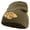 Olive, variant on Japanese Style Cloud Embroidered 8 inch Acrylic Short beanie - Olive OSFM