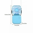 thumbnail image 3 of HIBIBUD Necklace Fans Portable Neck Hanging Fan Mini Fan Handheld Foldable Fan for Cooling Small Personal Hands Free Fan USB Rechargeable Battery 3 Speed Air Circulatory Fan, 3 of 7