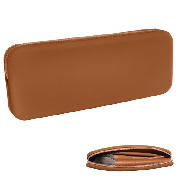 Estuche de viaje con soporte para brochas de maquillaje de silicona Brush Bubble: un organizador de bolsas de almacenamiento y maquillaje para juegos de brochas y herramientas de maquillaje para prote