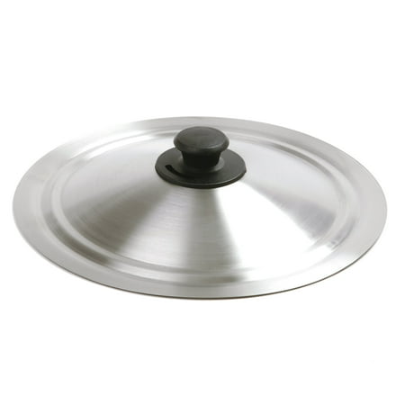 Norpro 12.5" Universal Vented Steam Release Stainless Steel Cookware Lid, Silver