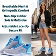 thumbnail image 4 of Women's Bowling Shoes Lightweight Breathable Mesh Sneakers with Arch Support for Running Casual Daily Wear, 4 of 8