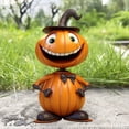thumbnail image 4 of Halloween Pumpkin Man Statue Funny Decorative Props Pumpkin Figurine Resin Craft Desktop Ornament for Halloween Home Garden Decoration, 4 of 5