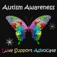 thumbnail image 3 of CafePress - Autism Awareness Butterfly Kids Dark T Shirt - Dark T-Shirt Kids XS-XL, 3 of 4