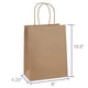thumbnail image 2 of BagDream Bolsas de Regalo 8x4.25x10.5 100 Piezas Bolsas de Regalo de Papel Bolsas de Papel Marrón de Tamaño Mediano con Asas Bolsas de Favor de Fiesta de Boda a Granel Bolsas de Compras de Comestibles, 2 of 6