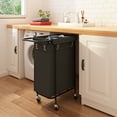 thumbnail image 4 of LENLN Laundry Basket with Wheels and Handle,Laundry Hamper Sorter,Movable Rolling Laundry Baskets Cart,Dirty Clothes Hamper Laundry Butler for Bathroom Bedroom Laundry Room, 4 of 4