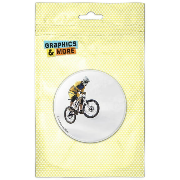 Mountain Bike Biking Pinback Button Pin Badge