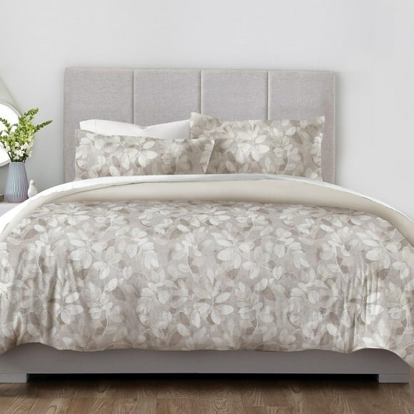Wabasso Neutral Botanical Queen Bed -in-a Bag