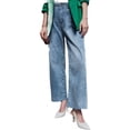 thumbnail image 3 of High Waist Casual Women Ankle Jeans Straight Leg Denim Pants, 3 of 6