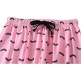 thumbnail image 5 of Women's Long Pyjama Set, Soft Two-Piece Sleepwear, Short Sleeve Tops and Long Trousers, Pjs Set,black, 5 of 5