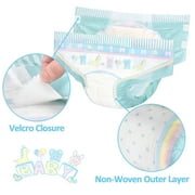 Littleforbig Adjustable Hook-and-Loop Closure Adult Printed Cloth Back Diaper 40 Pieces (4 Packs) - Baby Parade (Large 36-48)