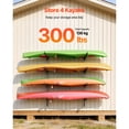 thumbnail image 2 of KFFKFF Étagère de Rangement pour Kayaks pour 4 Kayaks, Supporte 300 Lb, Support Mural Robuste et Ajustable pour Garage, Remise et Quai Intérieurs et Extérieurs, 2 of 9