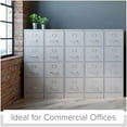 thumbnail image 4 of Scranton & Co 25" 4-Drawer Metal Letter Width Vertical Filing Cabinet in Gray, 4 of 15
