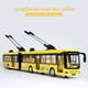 thumbnail image 5 of Alta Simulación 1:50 Aleación Pull Back Double Bus City Bus Modelo Vehículos Metal Diecasts Flashing Musical Boy Toys Amarillo, 5 of 5